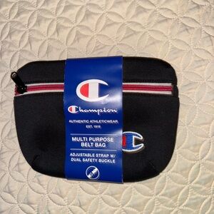 Champion Waist Bag Black Fanny Pack Crossbody